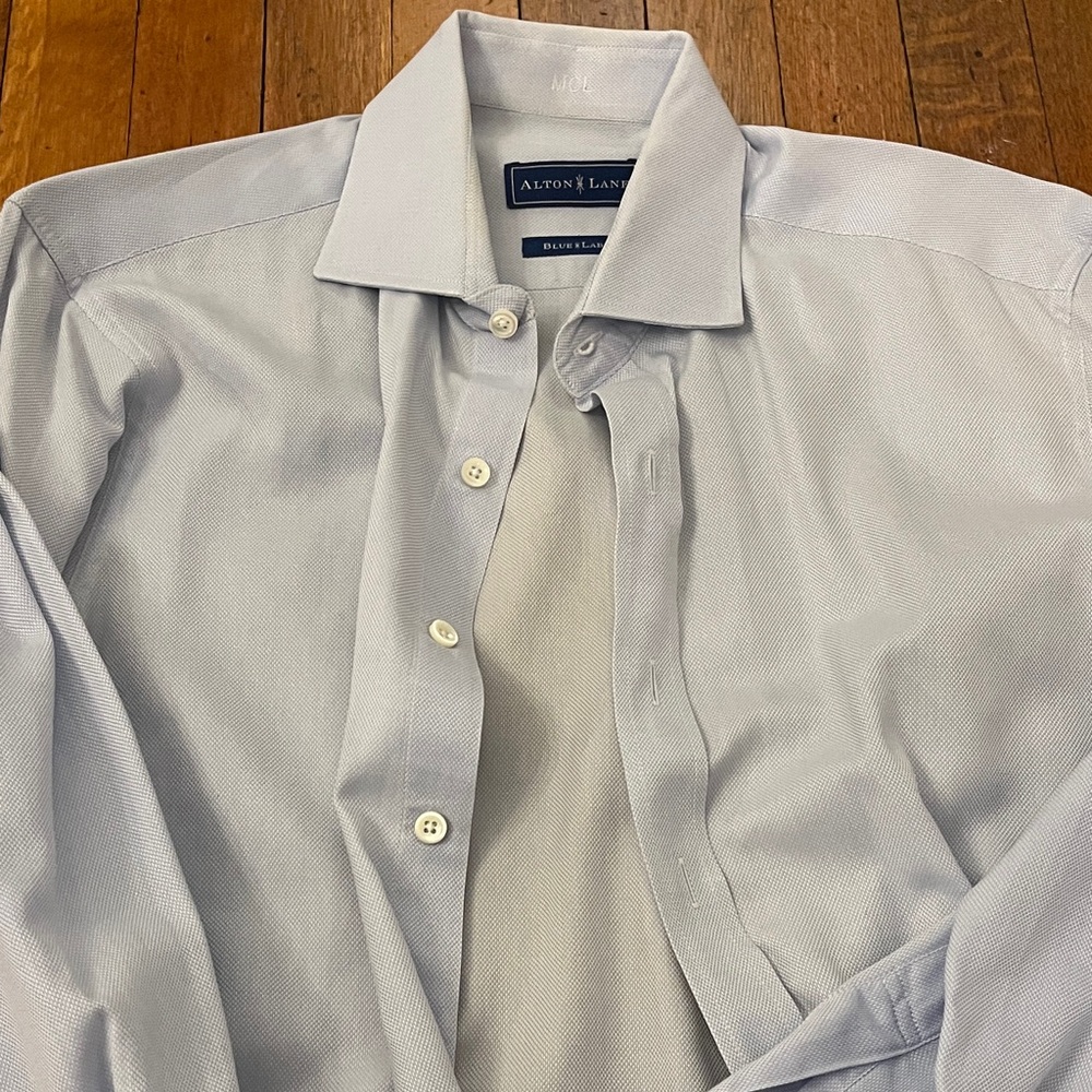 Alton Lane custom Men's Light Blue Shirt